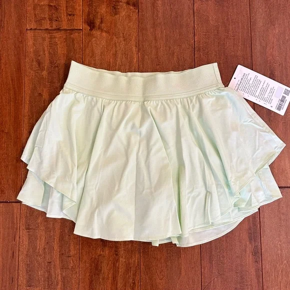 Lululemon Green Court Rival Hi Rise Skirt Sz 6 - Picture 7 of 16